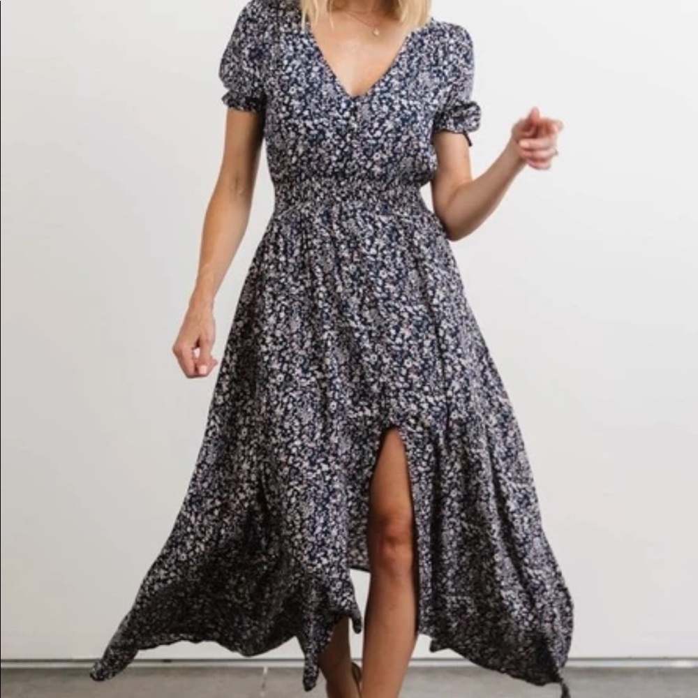 Hayden Navy floral maxi